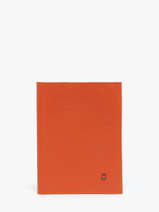 Étui Passeport Madras Cuir Etrier Orange madras EMAD025