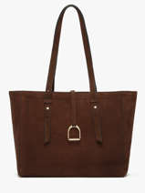 Sac Port paule Altesse Suede Etrier Marron altesse suede EASU088M