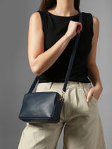 Sac Bandouli�re Tradition Cuir Etrier Bleu tradition ETRA141M-vue-porte