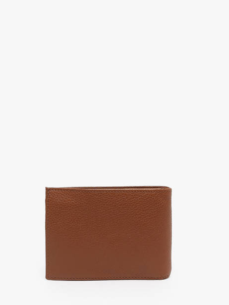 Leather Wallet Madras Etrier Brown madras EMAD438 other view 3