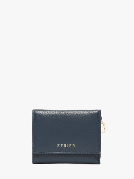 Leather Tradition Coin Purse S Etrier Blue tradition ETRA095S