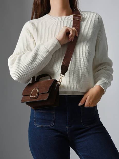 Crossbody Bag Xs Altesse Suede Etrier Brown altesse suede EASU048X other view 1