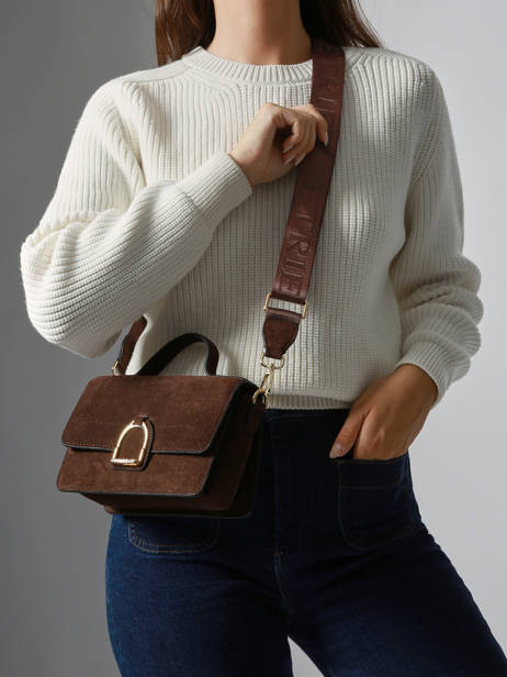 Crossbody Bag S Altesse Suede Etrier Brown altesse suede EASU048S other view 1